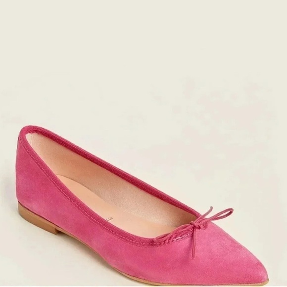 Pink Suede Italian Leather Flat - Picture 6 of 8